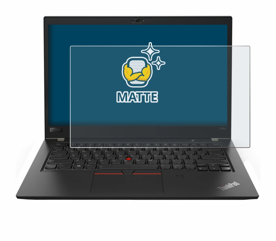Imagen del dispositivo Lenovo ThinkPad T480s con una amplia variedad de protectores de pantalla.