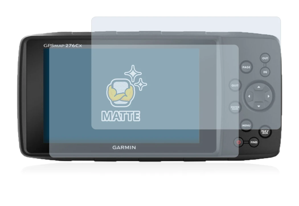 Imagen del dispositivo Garmin GPSMAP 276Cx con una amplia variedad de protectores de pantalla.