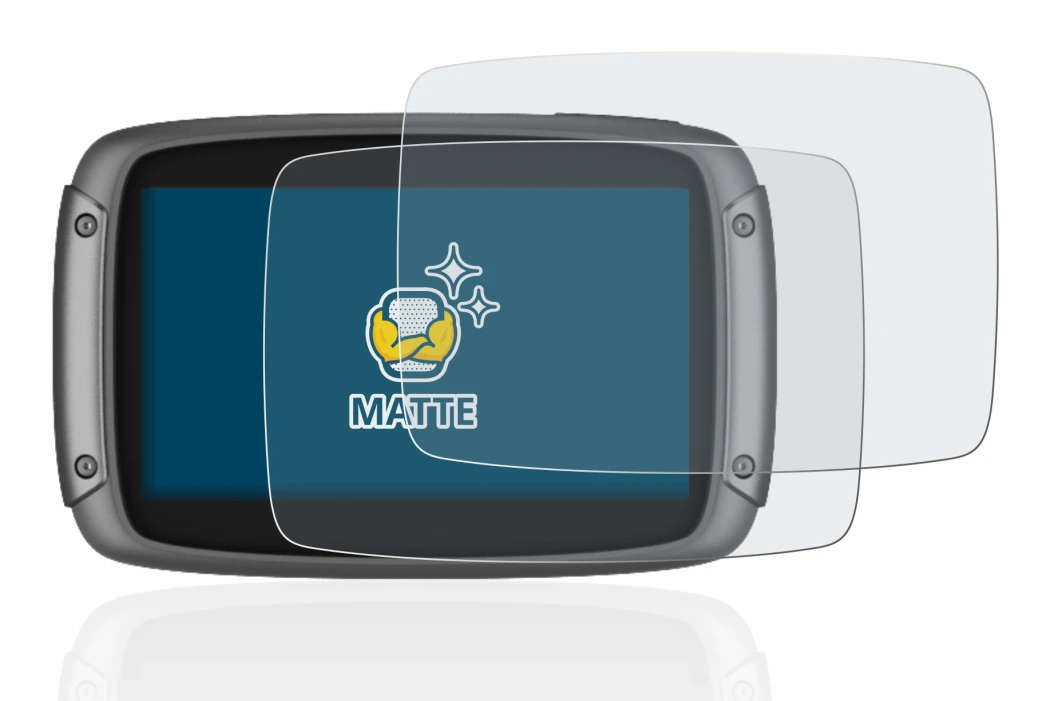 Imagen del dispositivo TomTom Rider 550 con una amplia variedad de protectores de pantalla.