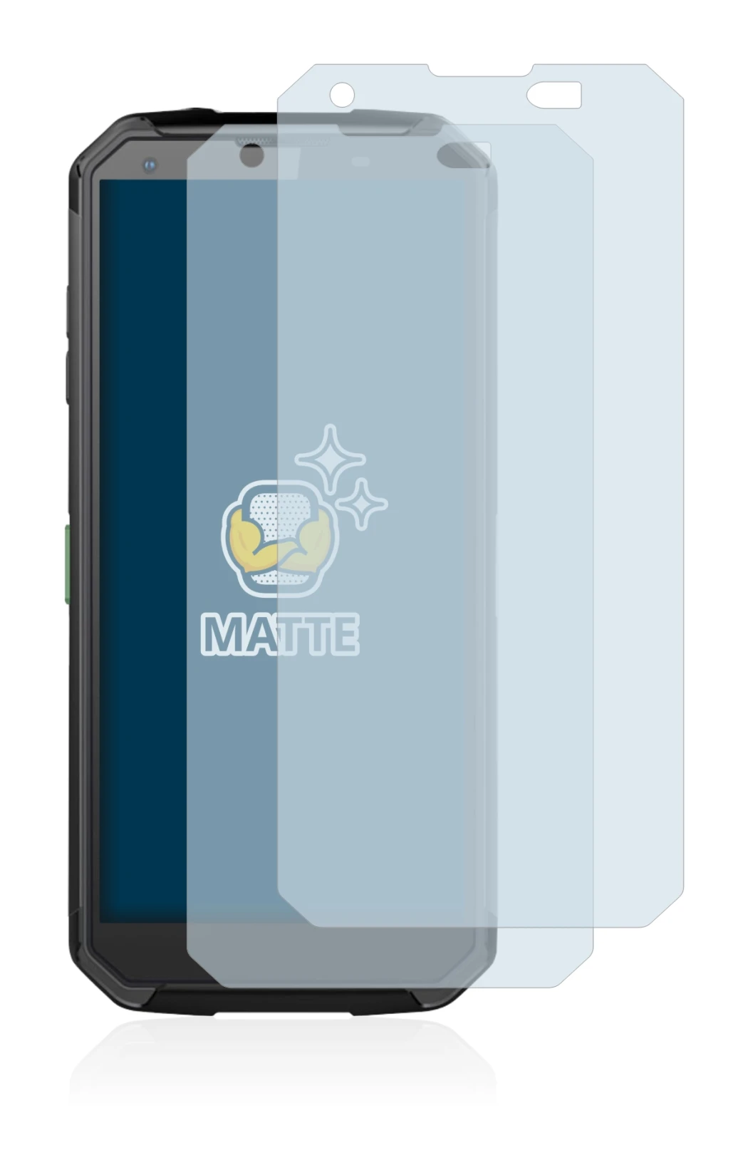 Imagen del dispositivo Blackview BV9500 con una amplia variedad de protectores de pantalla.