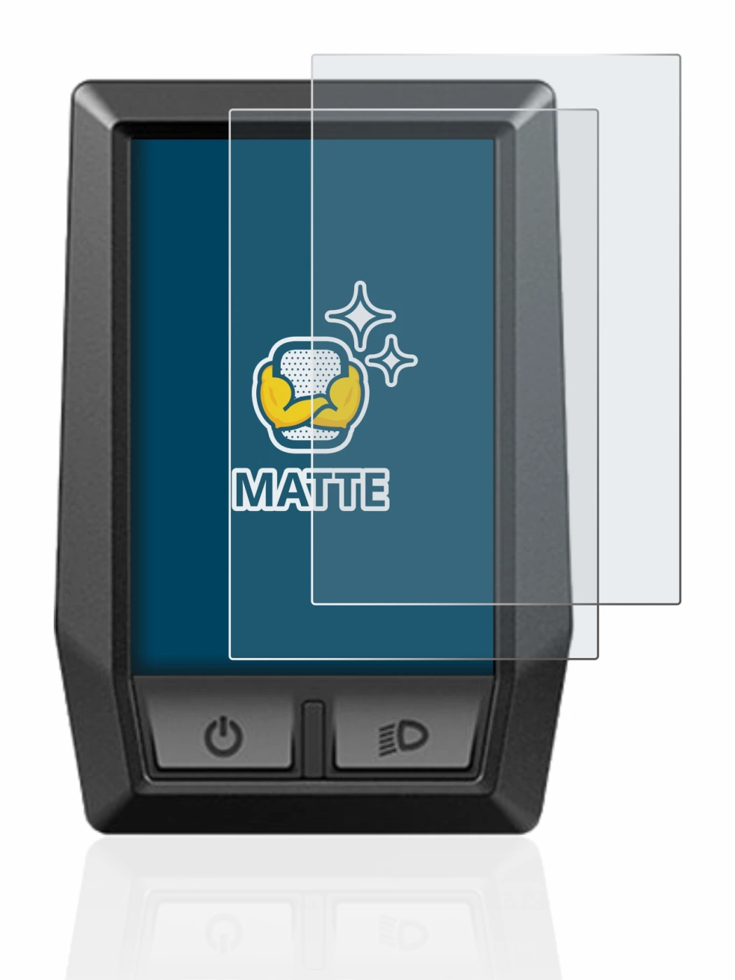 Imagen del dispositivo Bosch Kiox con una amplia variedad de protectores de pantalla.