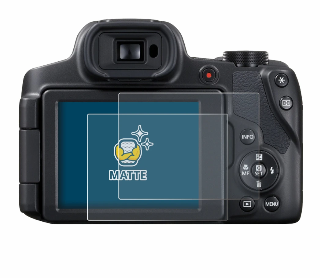 Imagen del dispositivo Canon PowerShot SX70 HS con una amplia variedad de protectores de pantalla.