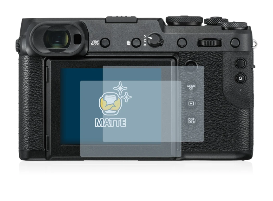 Imagen del dispositivo Fujifilm GFX 50R con una amplia variedad de protectores de pantalla.