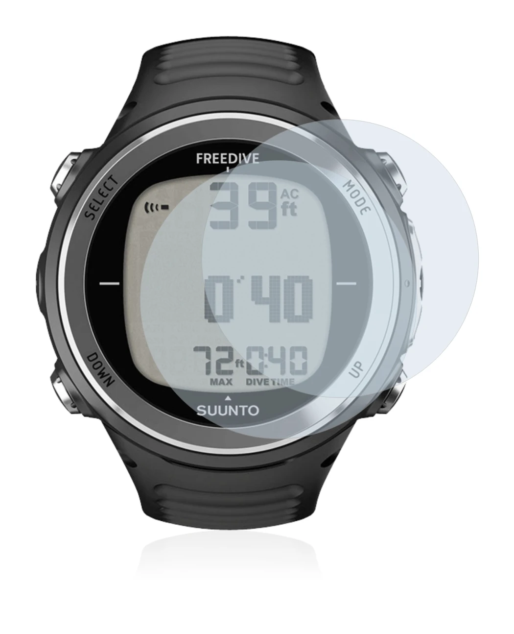 Imagen del dispositivo Suunto D4F con una amplia variedad de protectores de pantalla.