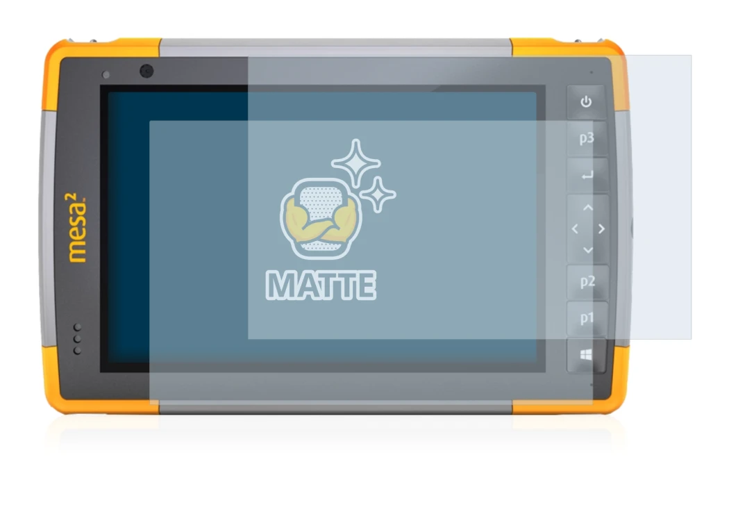 Imagen del dispositivo Juniper Systems Mesa 2 Rugged Tablet con una amplia variedad de protectores de pantalla.