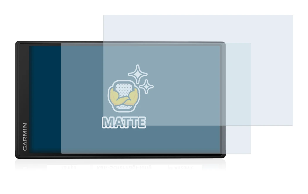 Imagen del dispositivo Garmin DriveSmart 55 con una amplia variedad de protectores de pantalla.