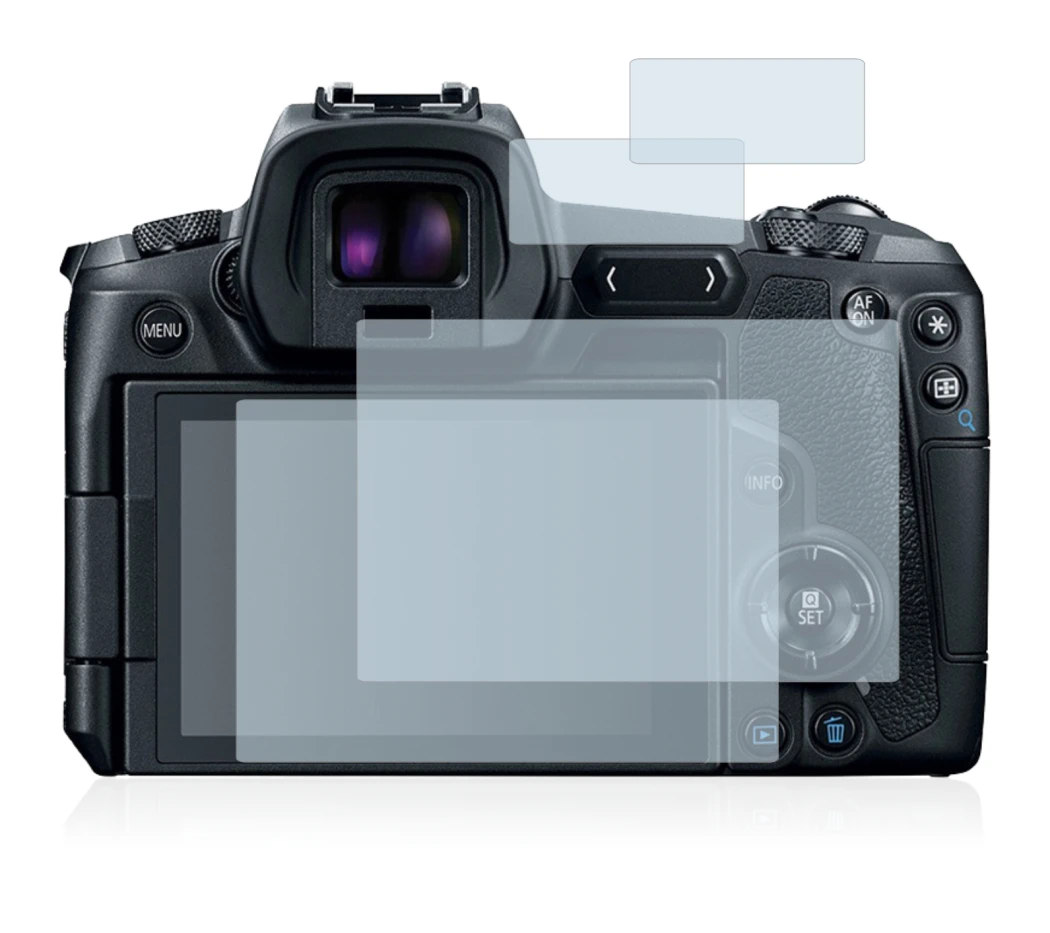 Imagen del dispositivo Canon EOS R con una amplia variedad de protectores de pantalla.
