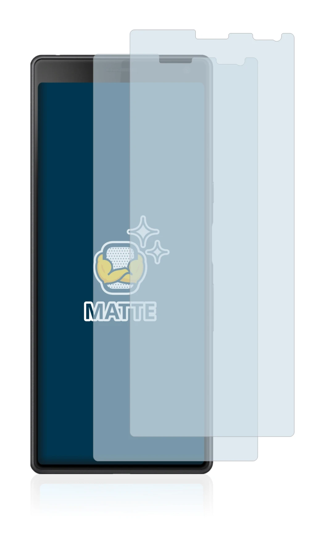 Imagen del dispositivo Sony Xperia 10 con una amplia variedad de protectores de pantalla.