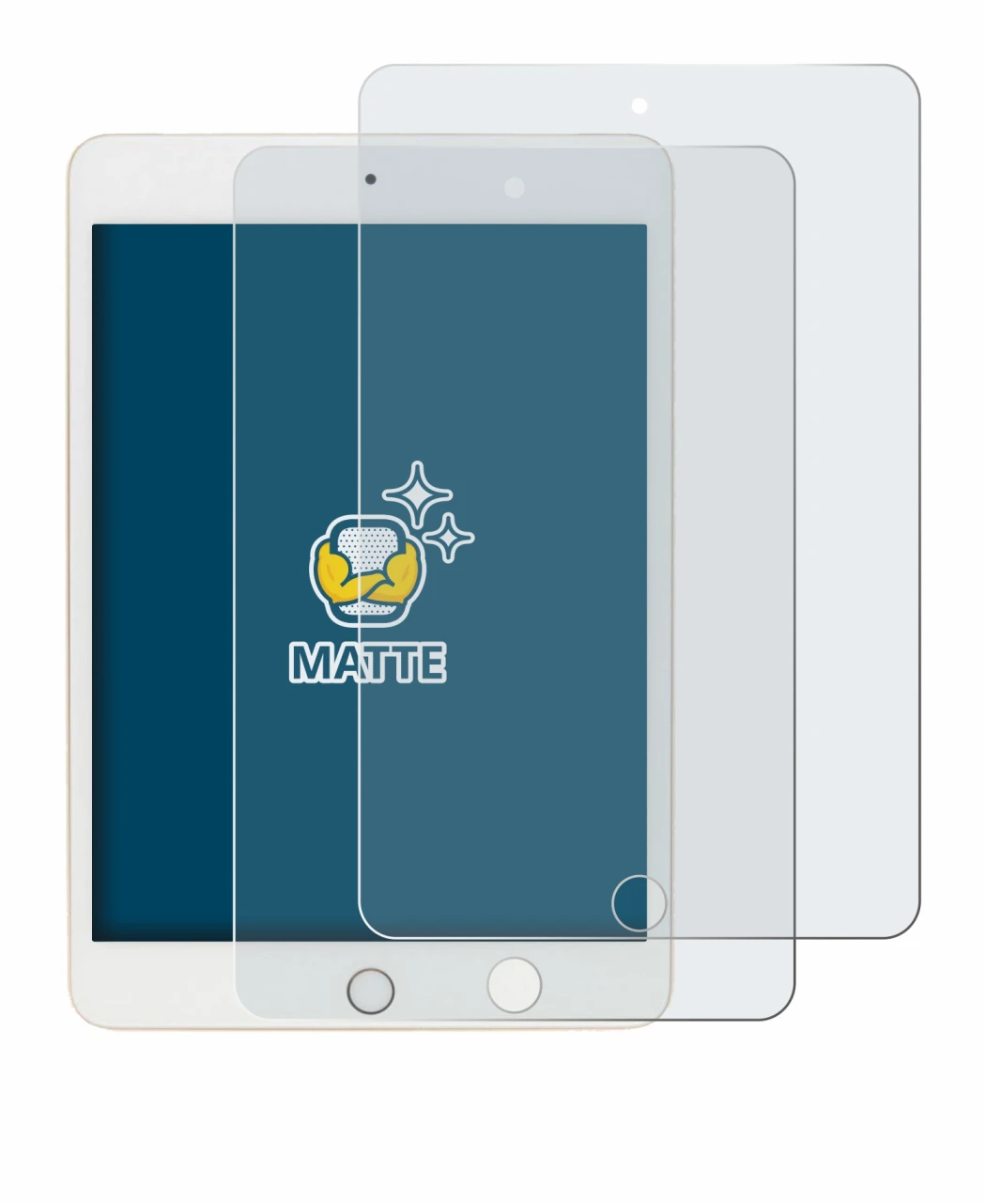 Imagen del dispositivo Apple iPad Mini 5 2019 (5a. Gen.) con una amplia variedad de protectores de pantalla.