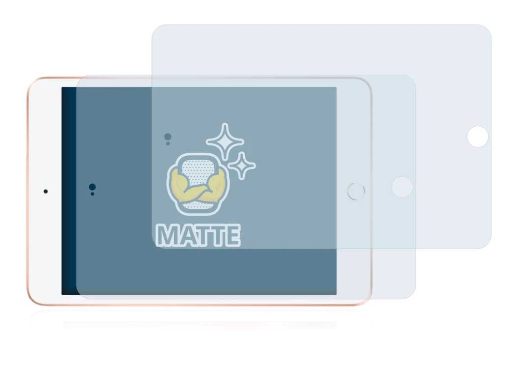 Imagen del dispositivo Apple iPad Mini 5 2019 (Formato Apaisado, 5a Gen. con una amplia variedad de protectores de pantalla.