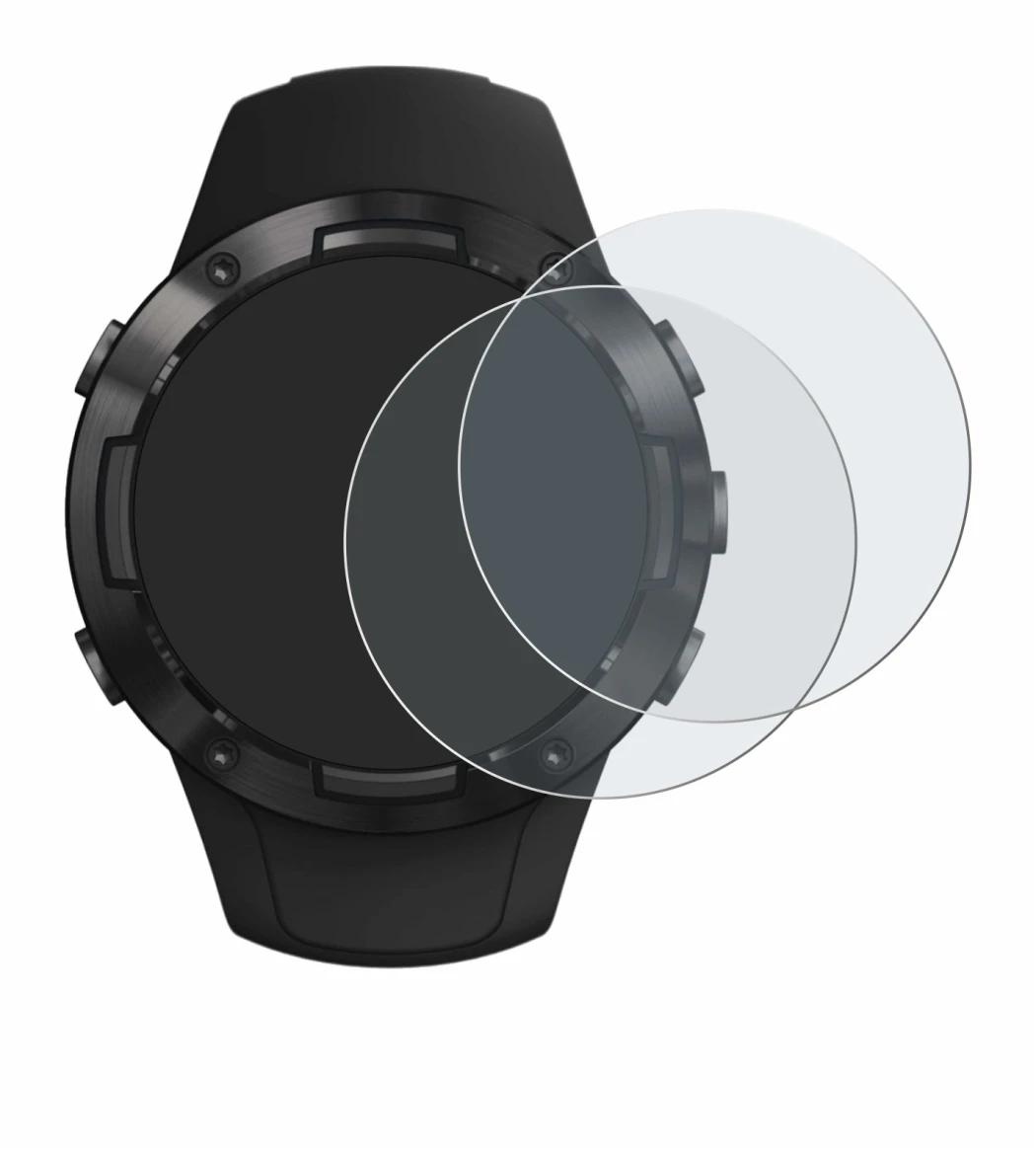 Imagen del dispositivo Suunto 5 con una amplia variedad de protectores de pantalla.