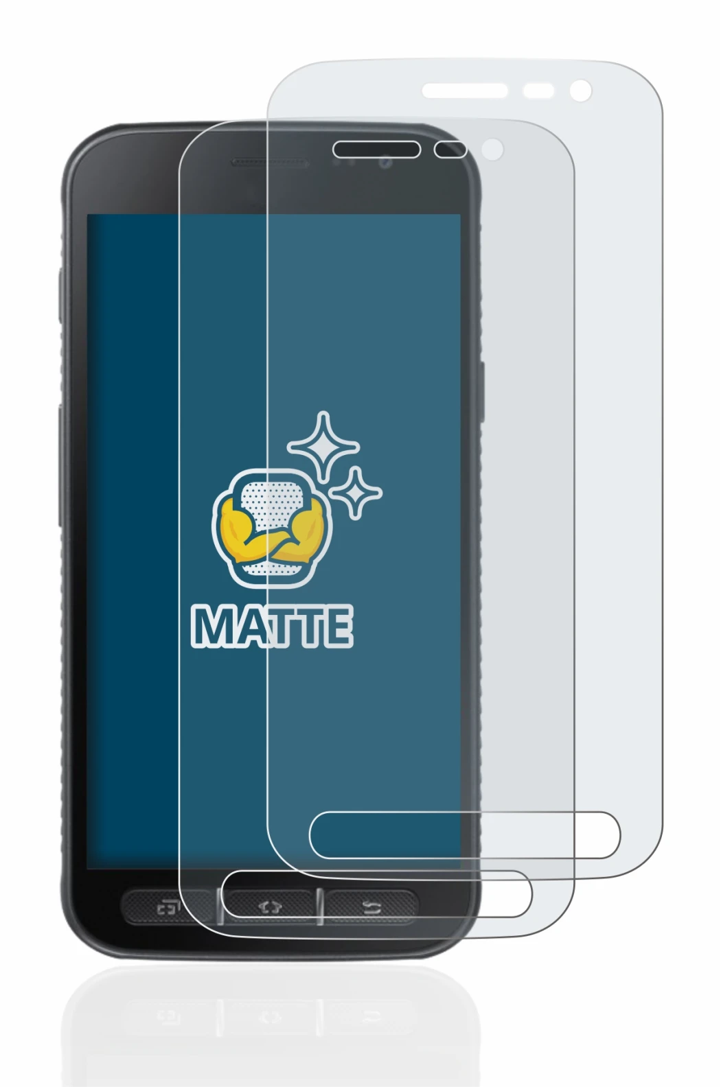 Imagen del dispositivo Samsung Galaxy XCover 4s con una amplia variedad de protectores de pantalla.