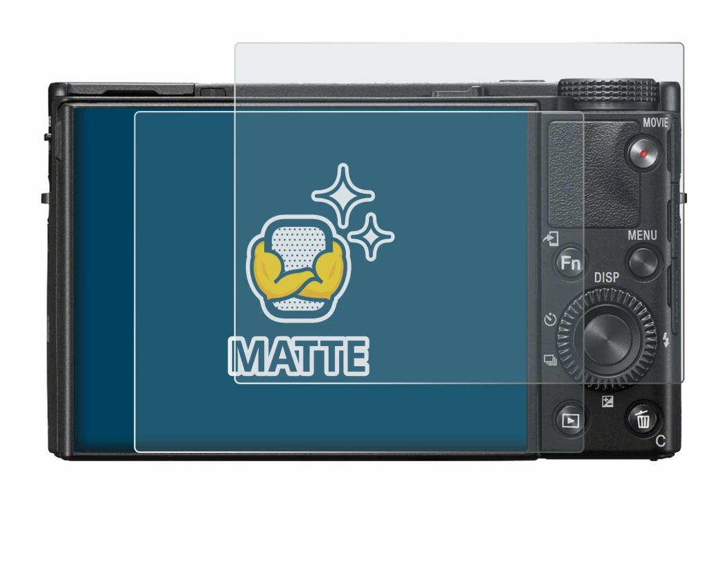 Imagen del dispositivo Sony Cyber-Shot DSC-RX100 VII con una amplia variedad de protectores de pantalla.
