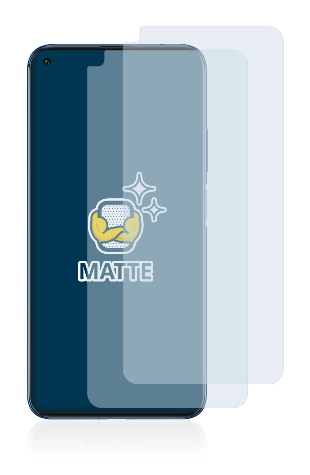 Imagen del dispositivo Huawei Nova 5T con una amplia variedad de protectores de pantalla.