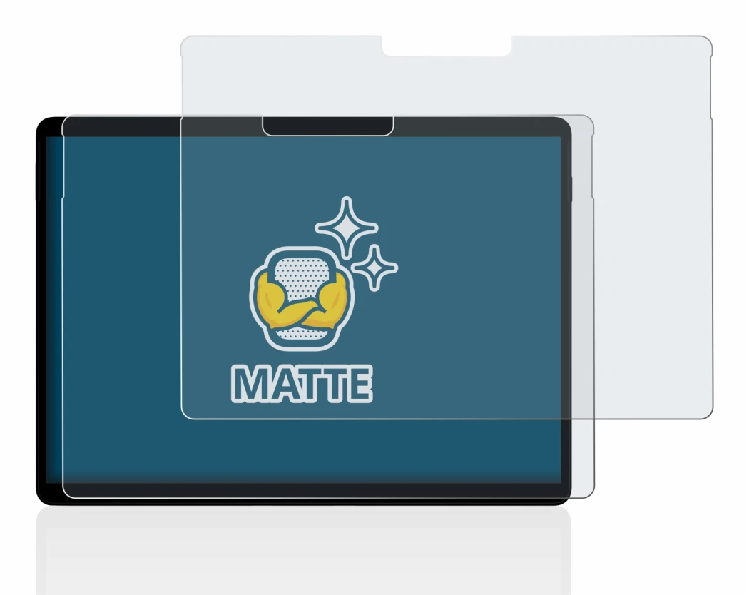 Imagen del dispositivo Microsoft Surface Pro X con una amplia variedad de protectores de pantalla.