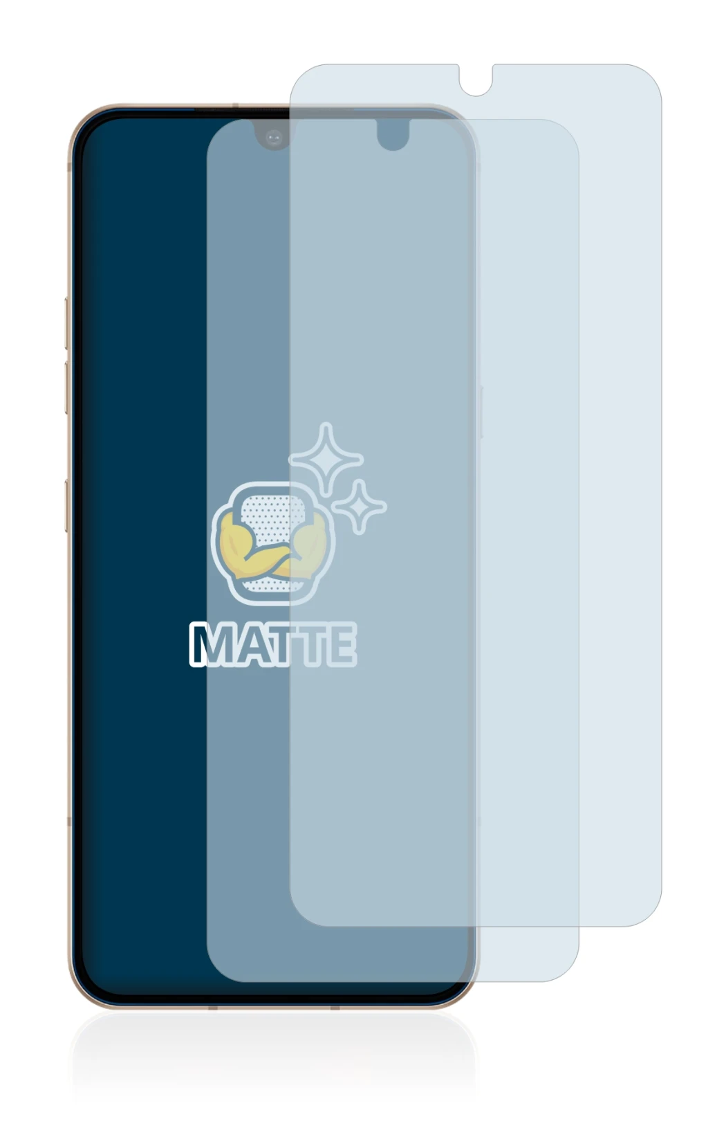 Imagen del dispositivo LG V60 ThinQ con una amplia variedad de protectores de pantalla.