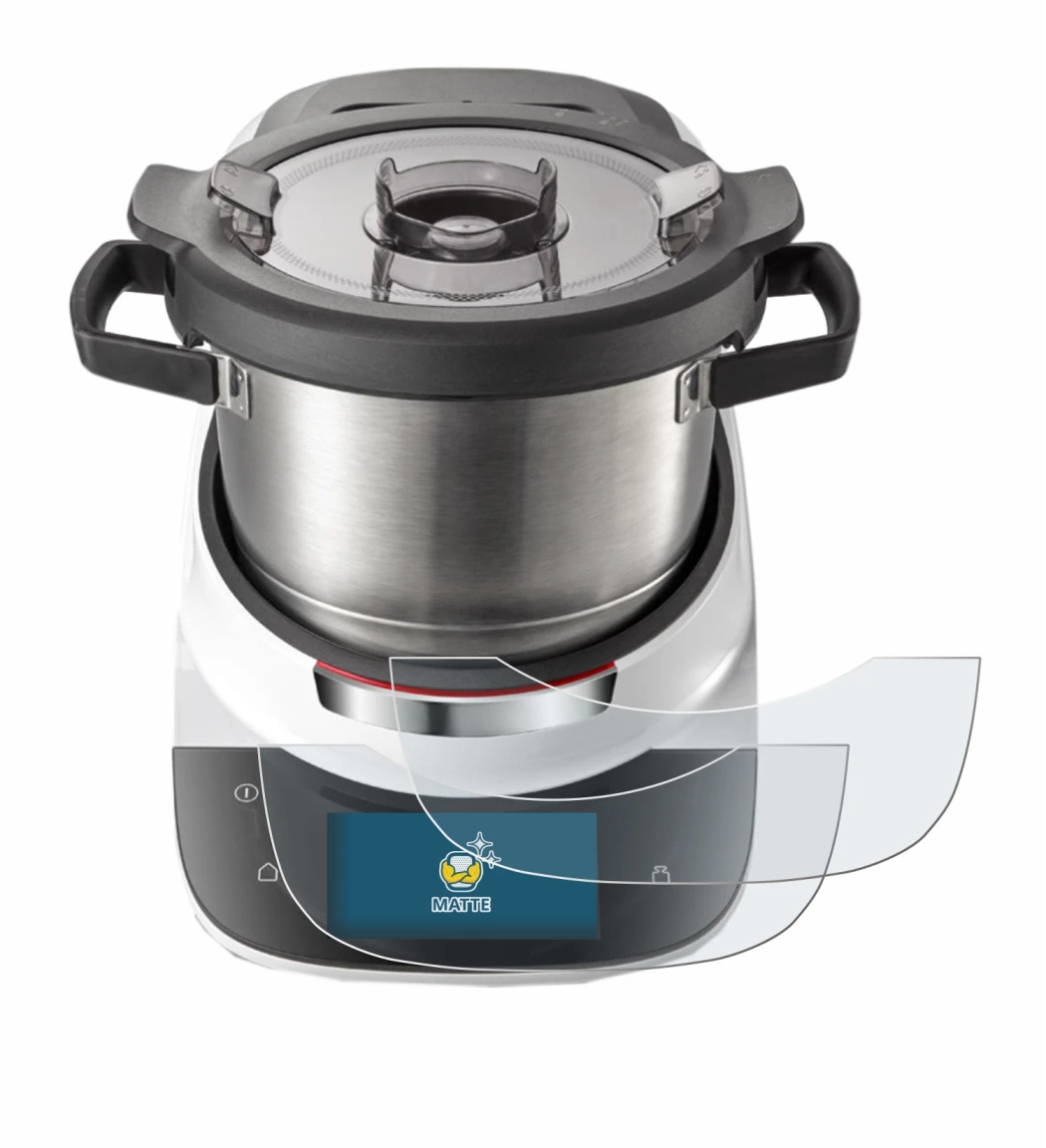 Imagen del dispositivo Bosch Cookit con una amplia variedad de protectores de pantalla.
