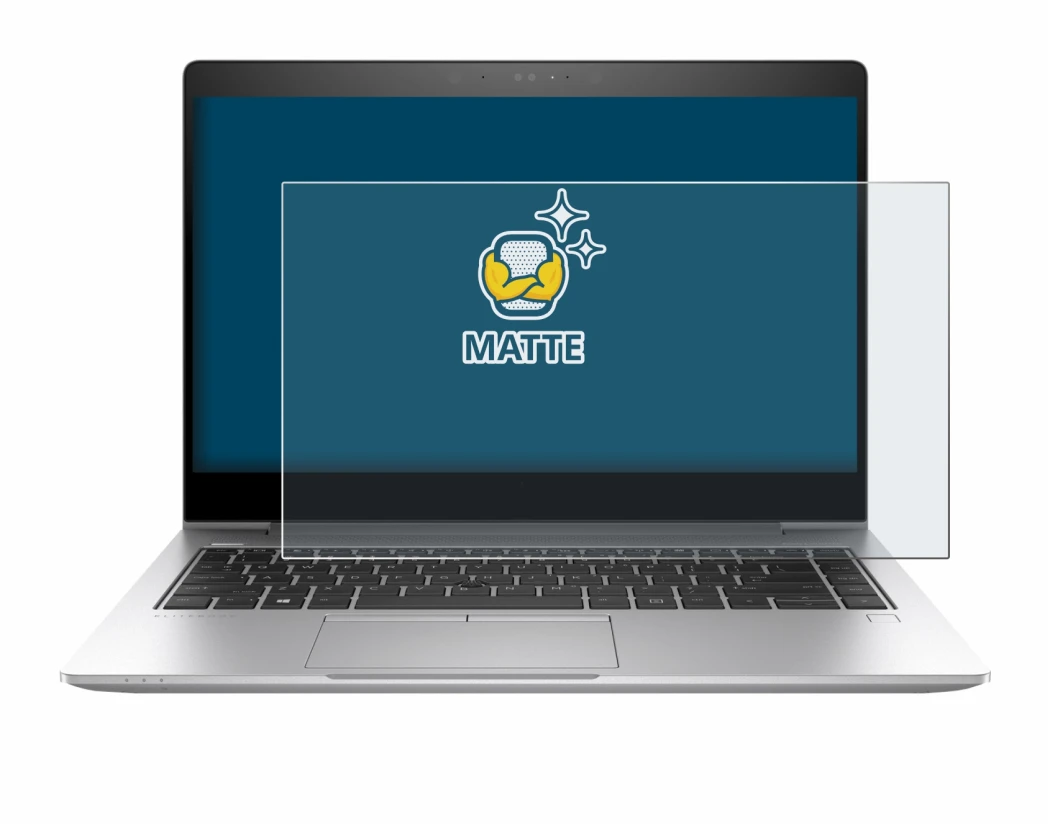 Imagen del dispositivo HP EliteBook 840 G6 con una amplia variedad de protectores de pantalla.