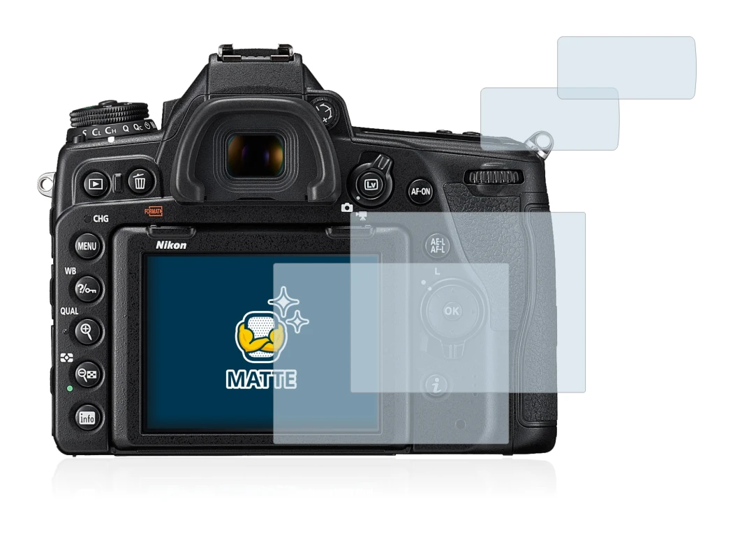 Imagen del dispositivo Nikon D780 con una amplia variedad de protectores de pantalla.