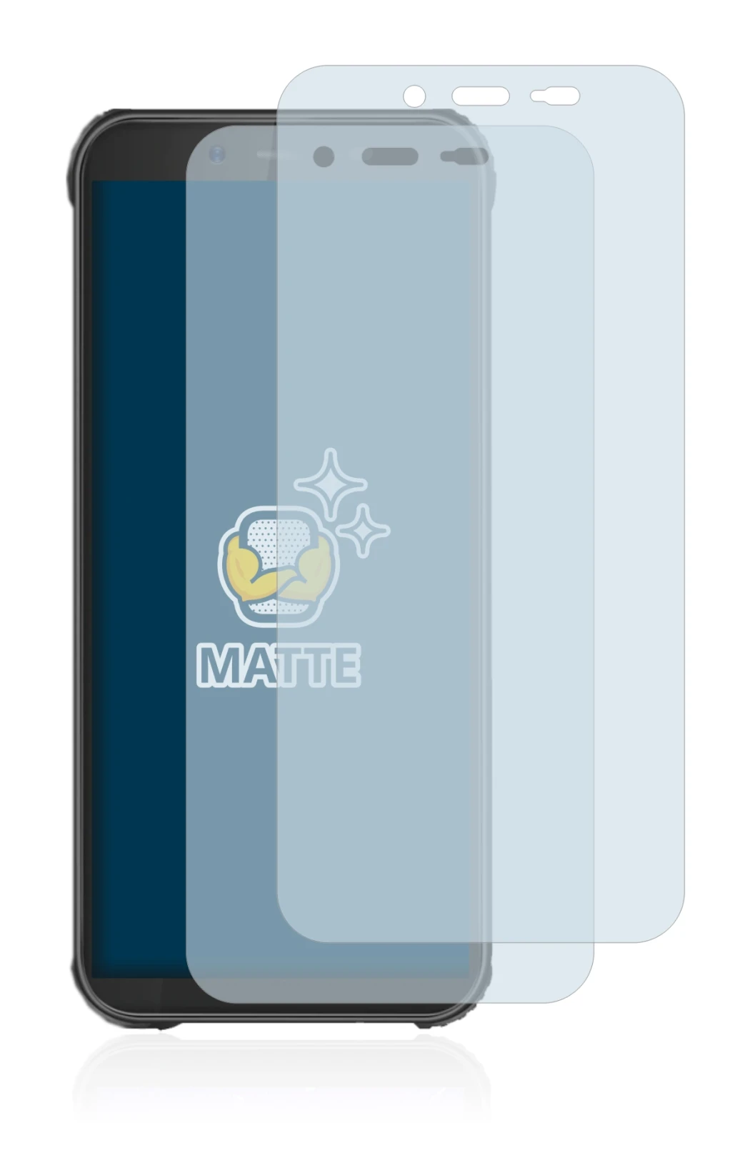 Imagen del dispositivo Blackview BV5500 Plus con una amplia variedad de protectores de pantalla.