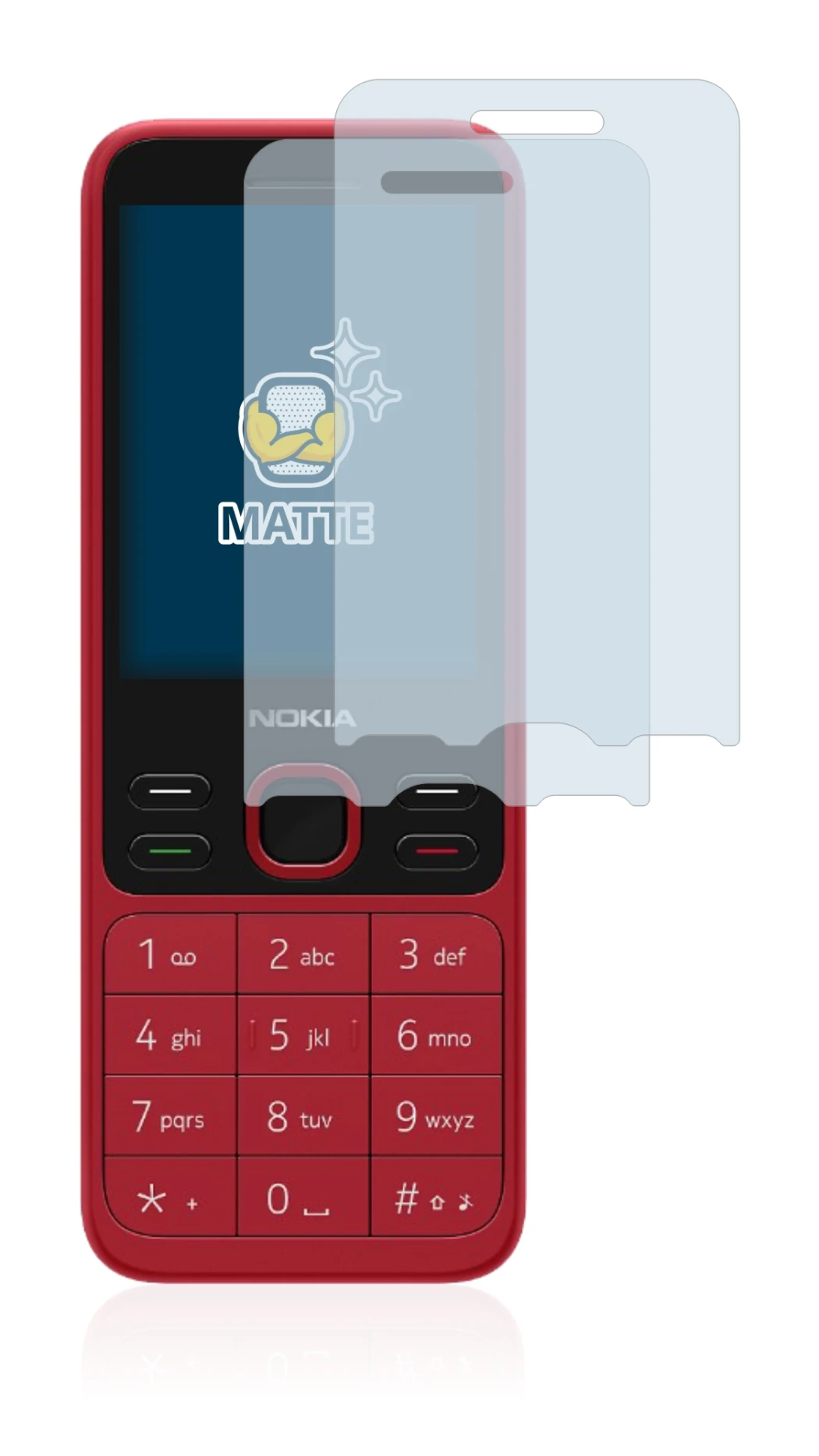 Imagen del dispositivo Nokia 150 2020 con una amplia variedad de protectores de pantalla.