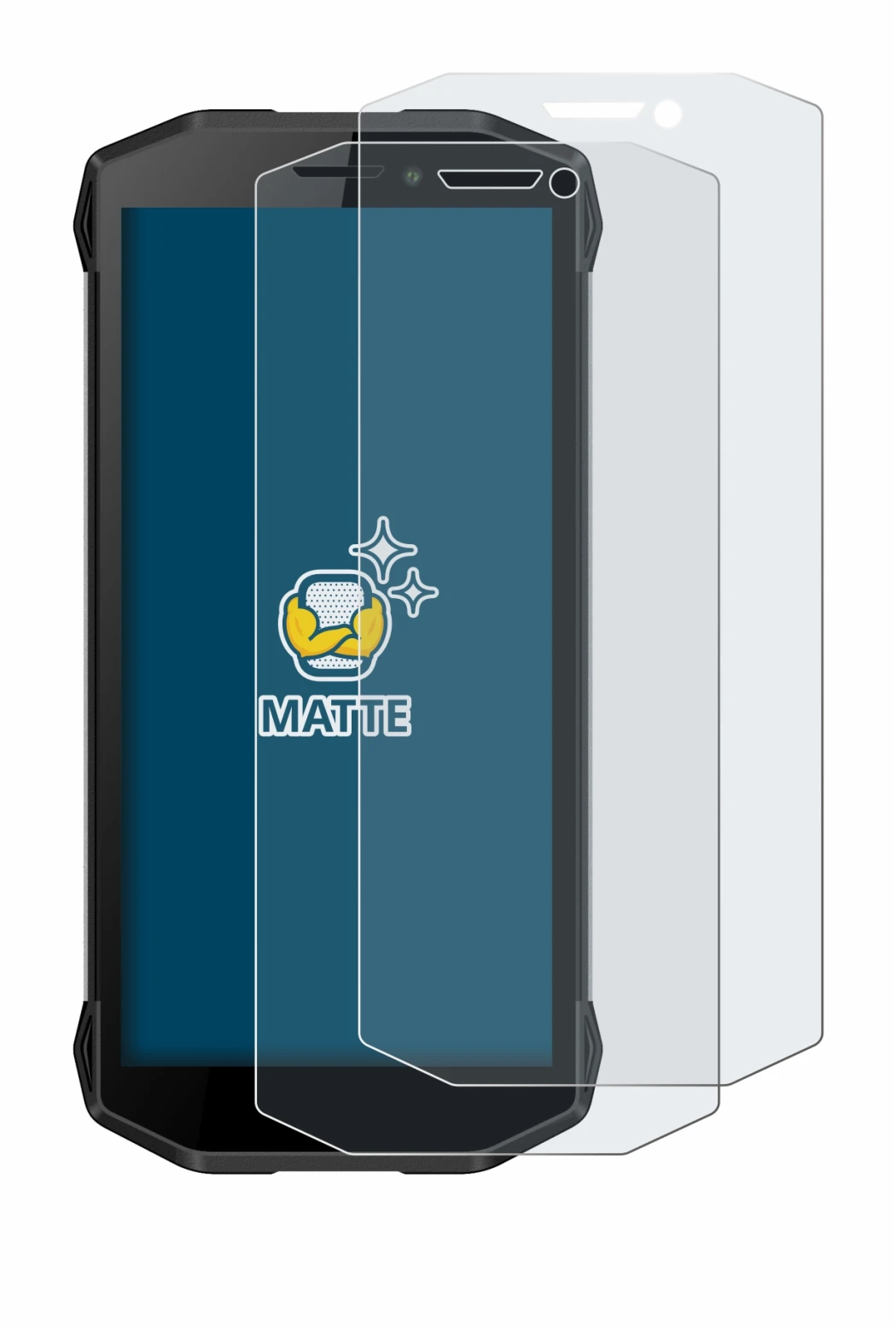 Imagen del dispositivo Evolveo Strongphone G5 con una amplia variedad de protectores de pantalla.
