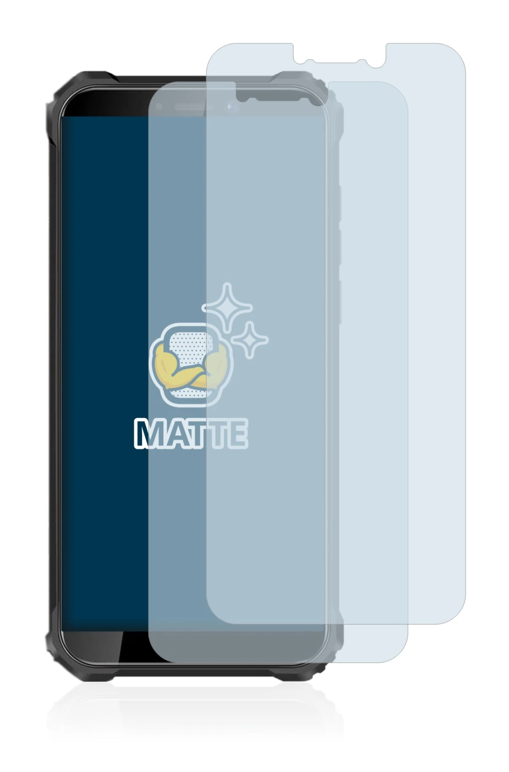 Imagen del dispositivo Oukitel WP5 Pro con una amplia variedad de protectores de pantalla.