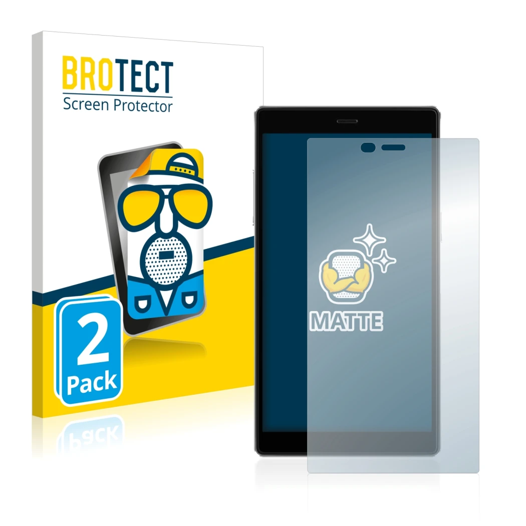 Parte frontal de un envase de producto con el logotipo de la marca BROTECT. Al lado se muestra el dispositivo GlocalMe G4 Pro