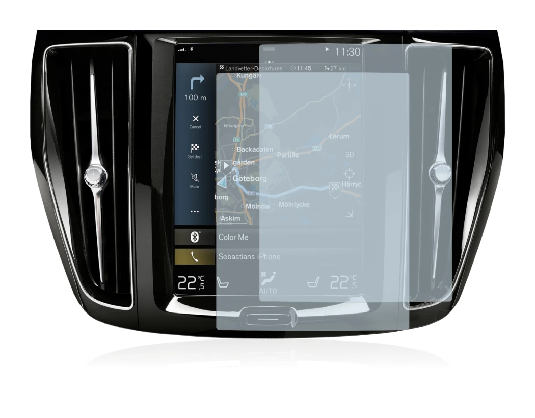 Imagen del dispositivo Volvo S60 Sensus Connect 2020 con una amplia variedad de protectores de pantalla.
