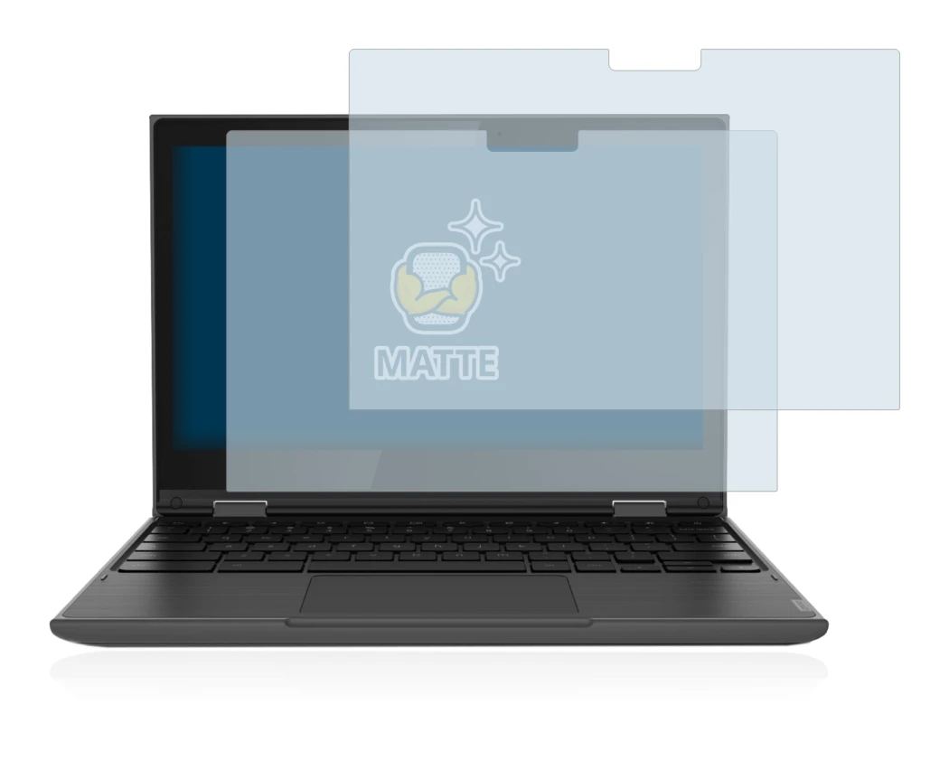 Imagen del dispositivo Lenovo 300e (2da Gen.) con una amplia variedad de protectores de pantalla.