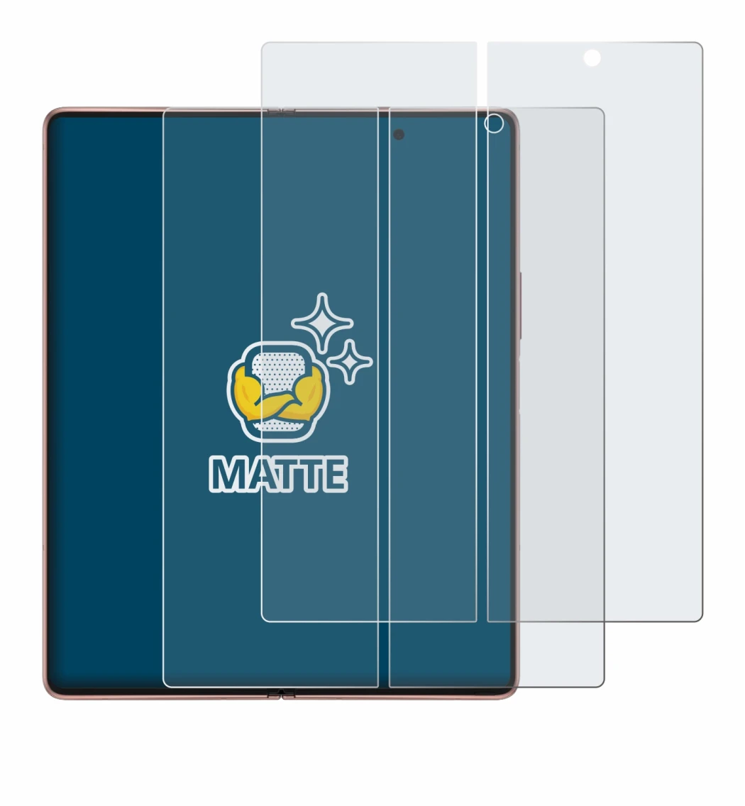 Imagen del dispositivo Samsung Galaxy Z Fold 2 5G (Pantalla interior) con una amplia variedad de protectores de pantalla.
