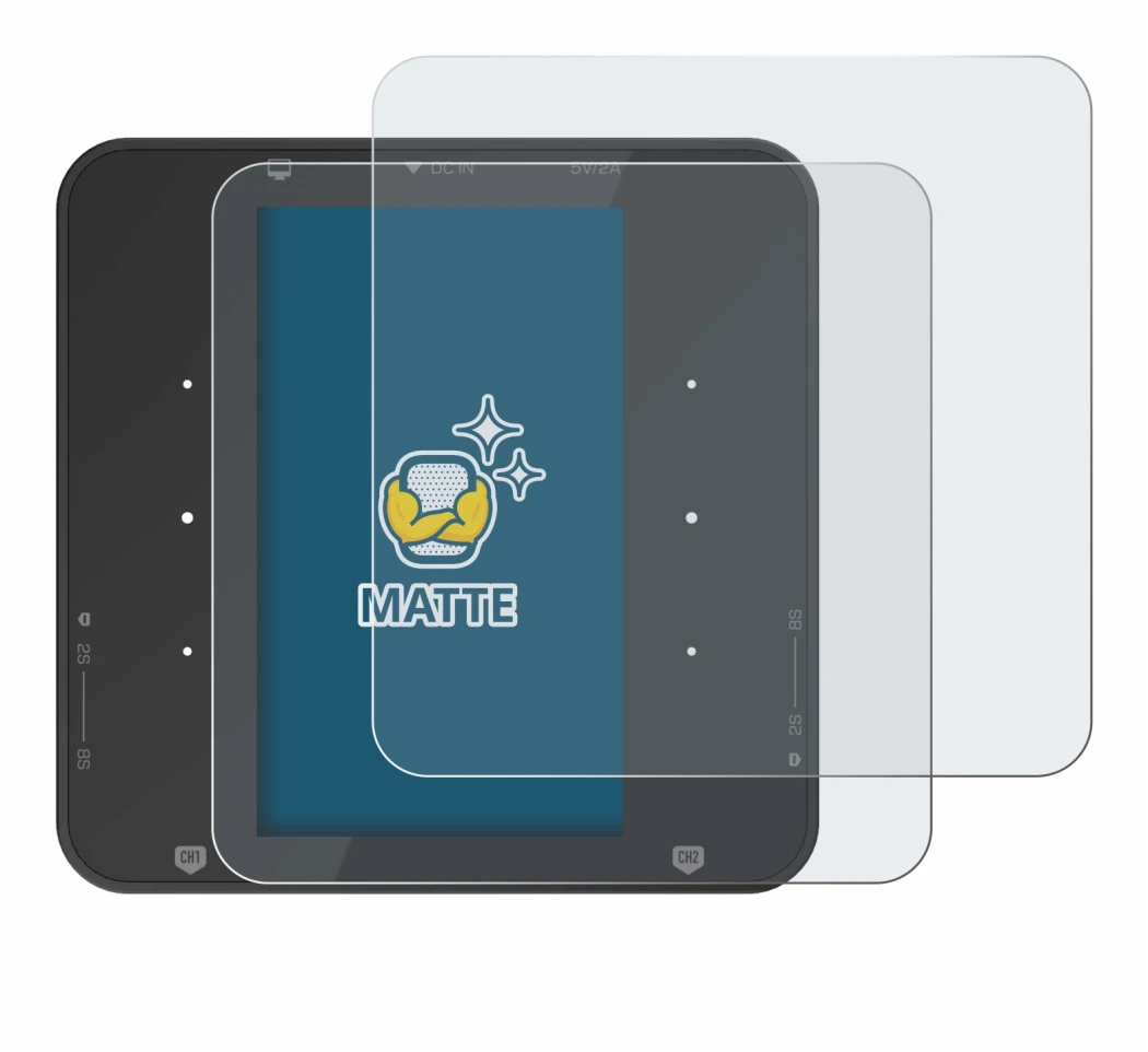 Imagen del dispositivo ISDT P30 con una amplia variedad de protectores de pantalla.