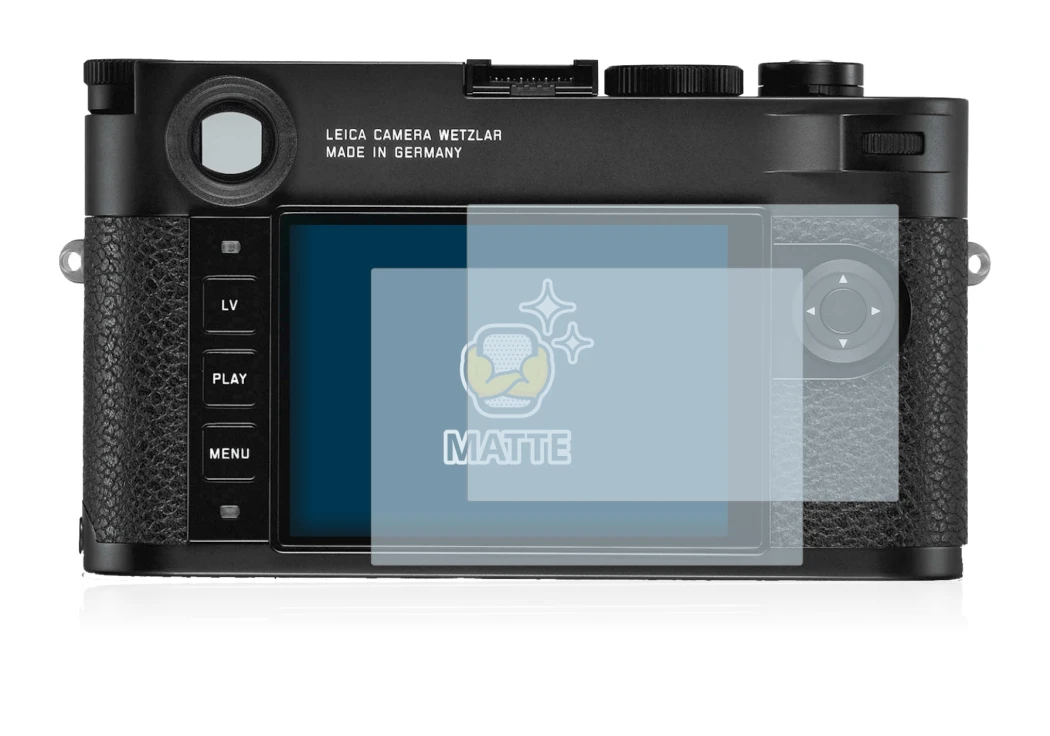 Imagen del dispositivo Leica M10-R con una amplia variedad de protectores de pantalla.