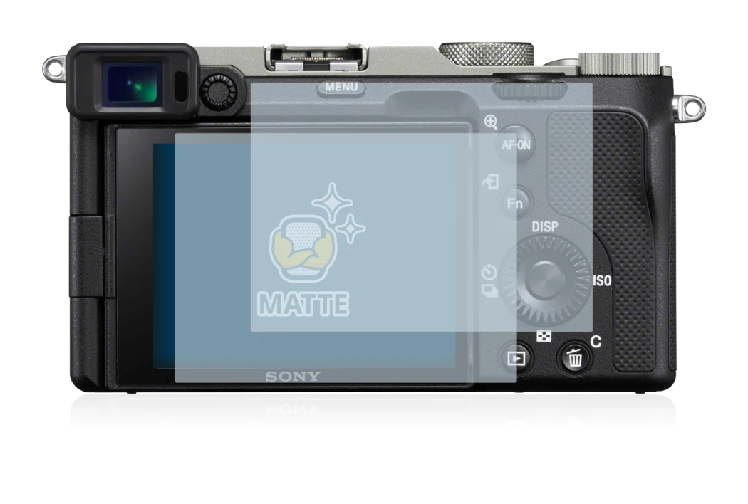 Imagen del dispositivo Sony Alpha 7C con una amplia variedad de protectores de pantalla.
