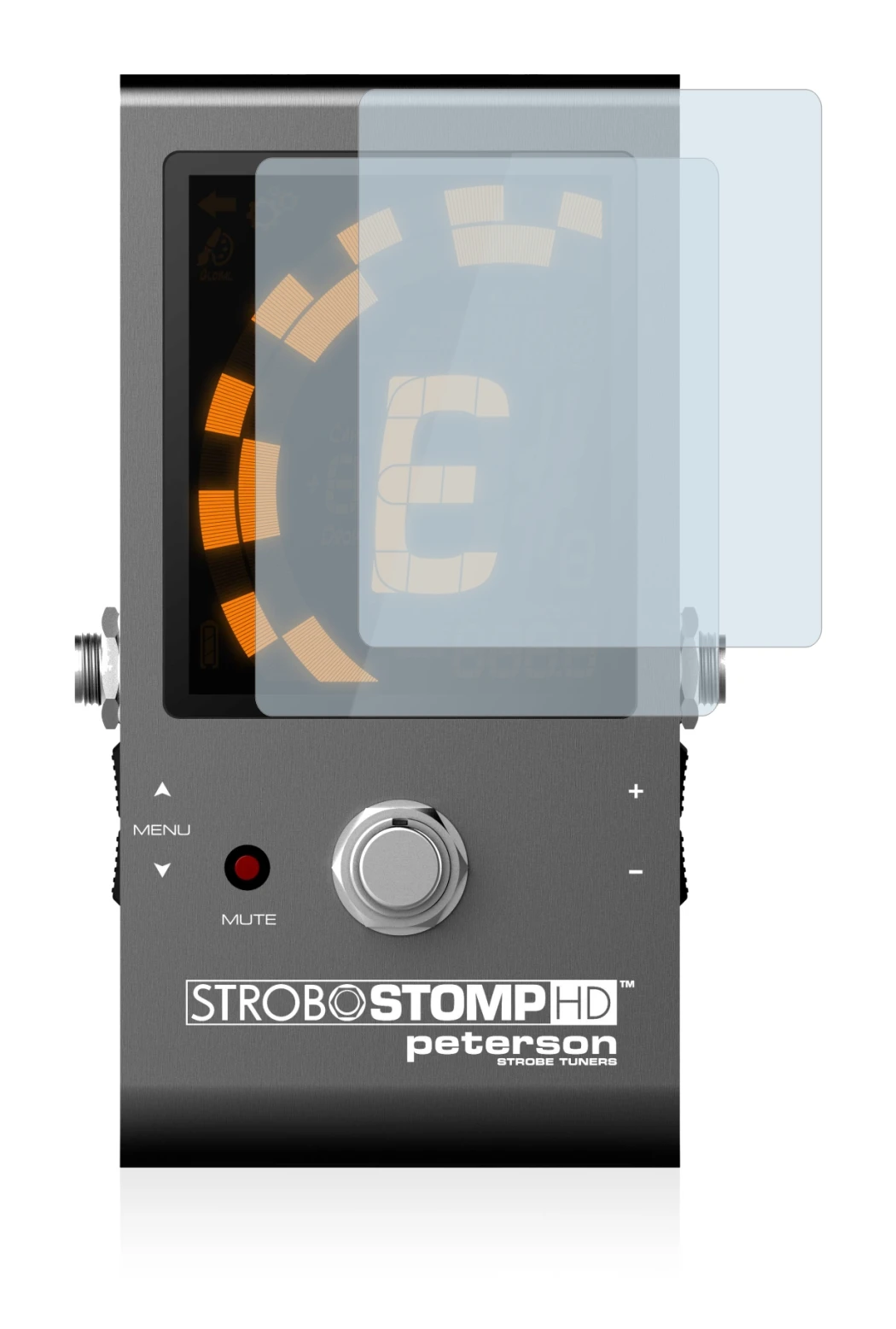 Imagen del dispositivo Peterson Strobostomp HD con una amplia variedad de protectores de pantalla.
