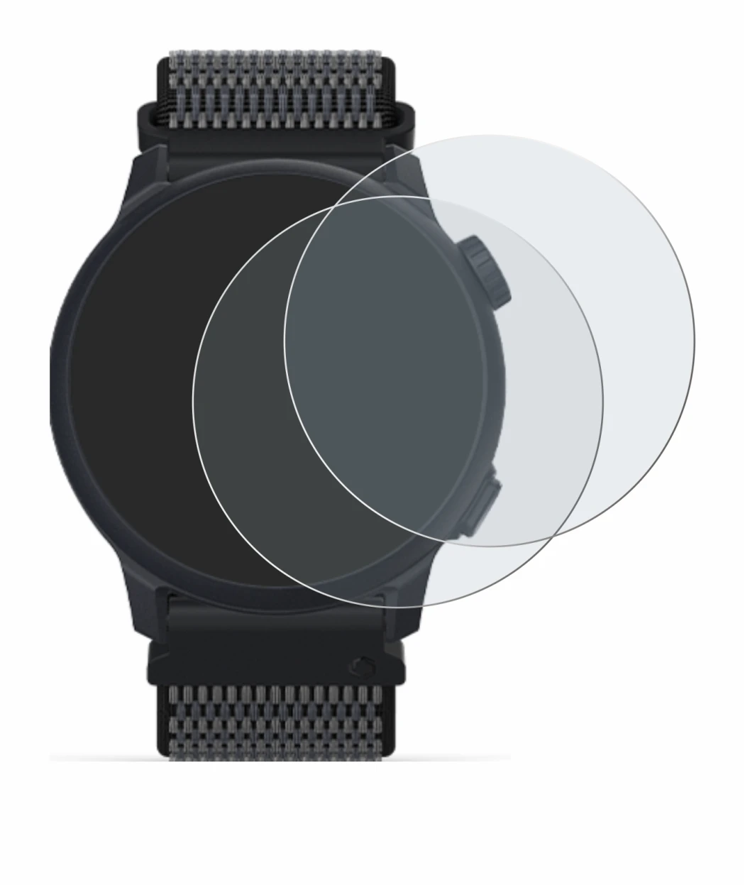 Imagen del dispositivo Coros Pace 2 con una amplia variedad de protectores de pantalla.