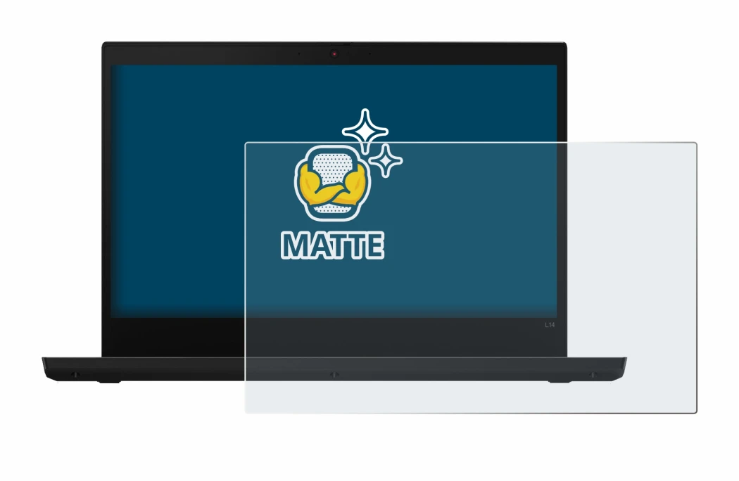 Imagen del dispositivo Lenovo ThinkPad L14 con una amplia variedad de protectores de pantalla.