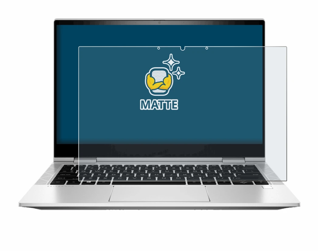 Imagen del dispositivo HP EliteBook x360 830 G8 con una amplia variedad de protectores de pantalla.