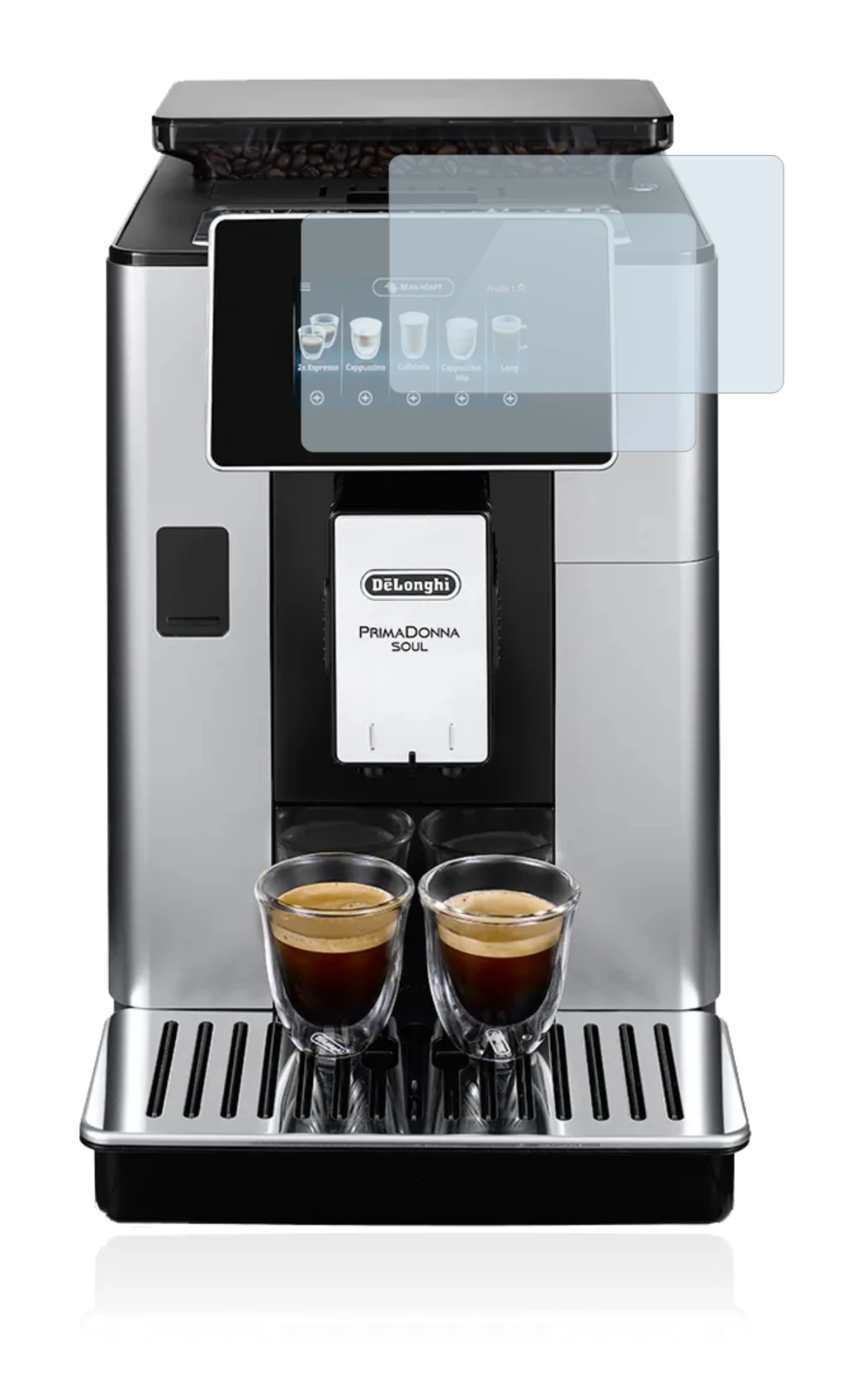 Imagen del dispositivo DeLonghi PrimaDonna Soul ECAM610.55.SB con una amplia variedad de protectores de pantalla.