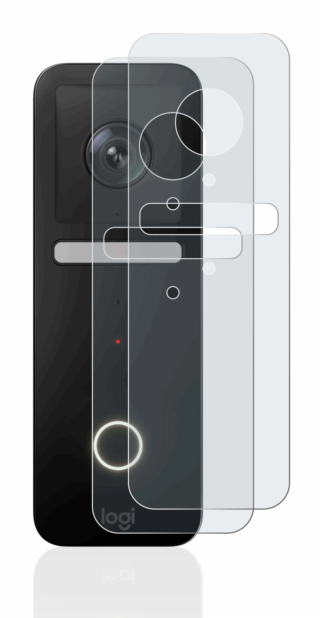 Imagen del dispositivo Logitech Circle View Doorbell con una amplia variedad de protectores de pantalla.