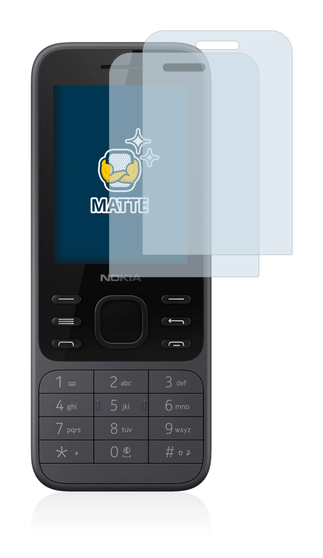 Imagen del dispositivo Nokia 6300 2020 con una amplia variedad de protectores de pantalla.