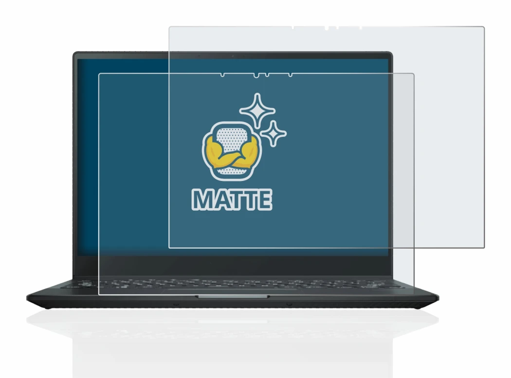 Imagen del dispositivo ASUS Rog Flow X13 2022 con una amplia variedad de protectores de pantalla.