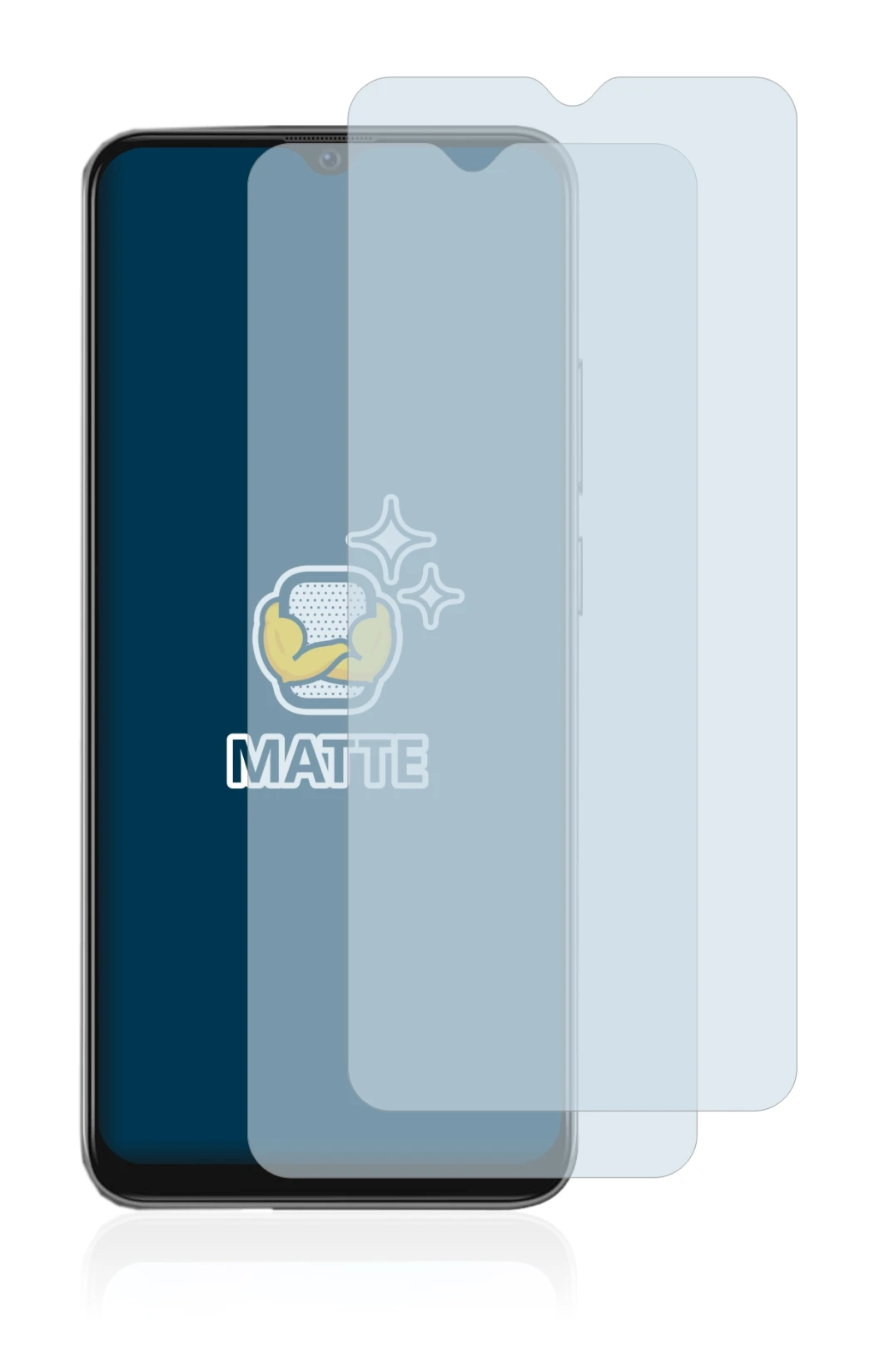 Imagen del dispositivo Blackview A70 con una amplia variedad de protectores de pantalla.