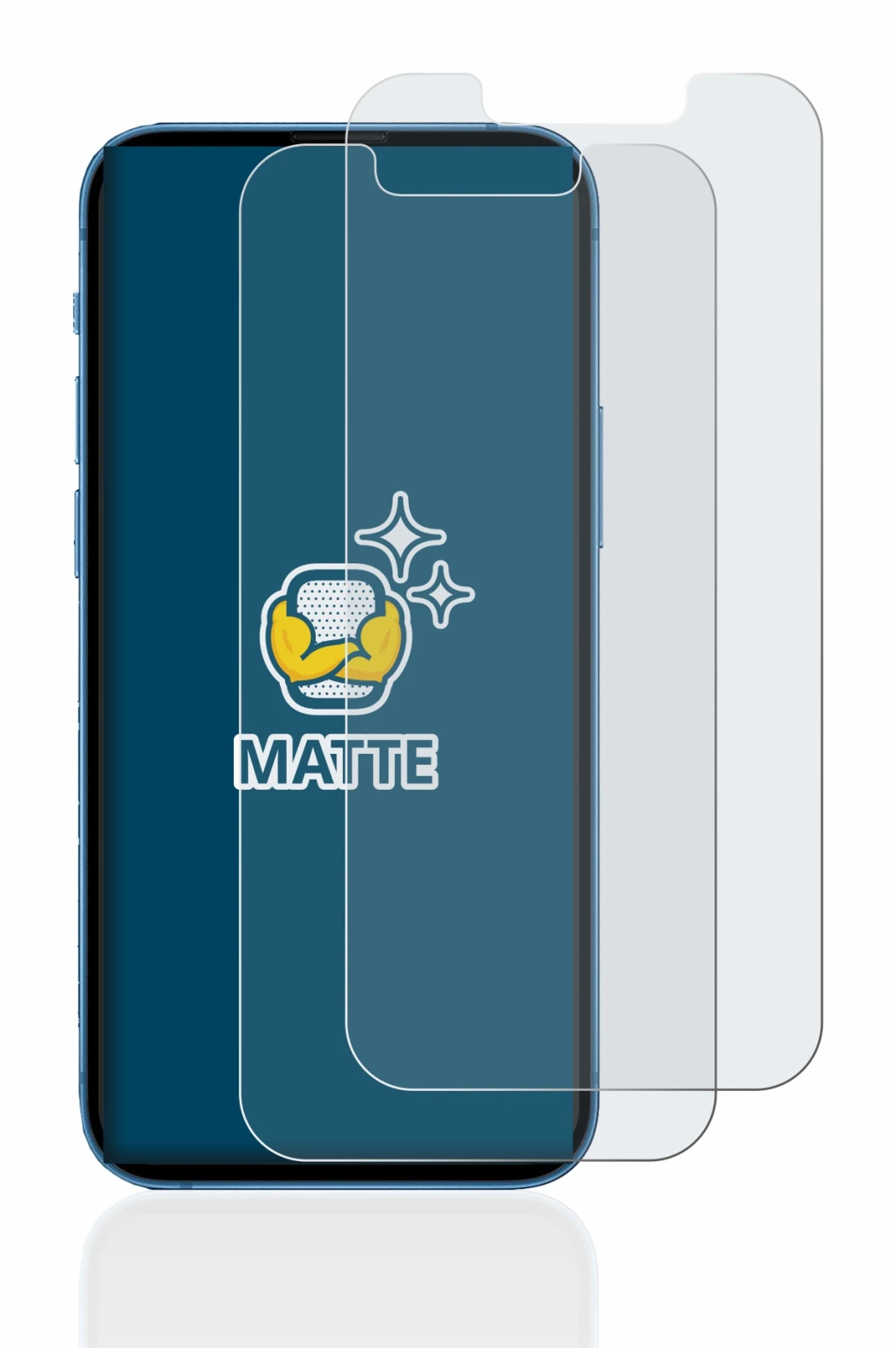 Imagen del dispositivo Apple iPhone 13 mini con una amplia variedad de protectores de pantalla.