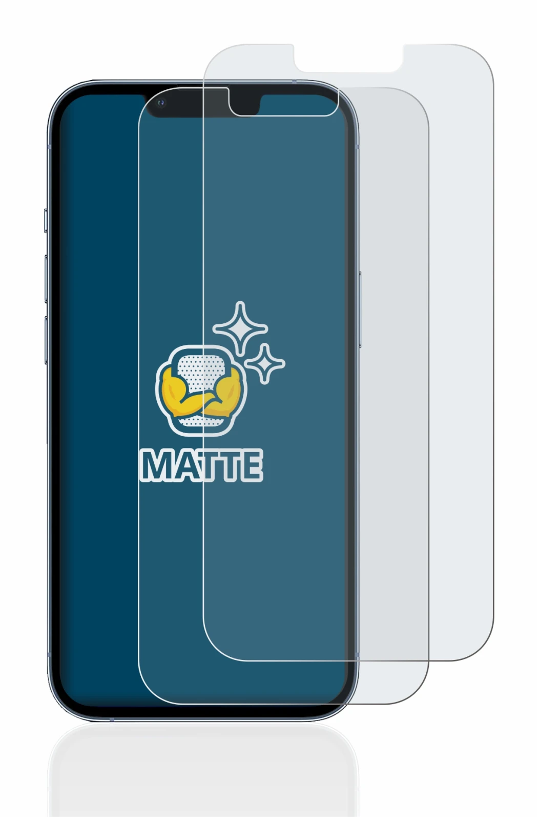 Imagen del dispositivo Apple iPhone 13 Pro con una amplia variedad de protectores de pantalla.