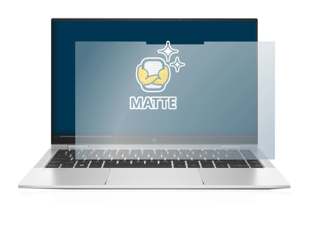 Imagen del dispositivo HP Elitebook x360 1040 G7 con una amplia variedad de protectores de pantalla.