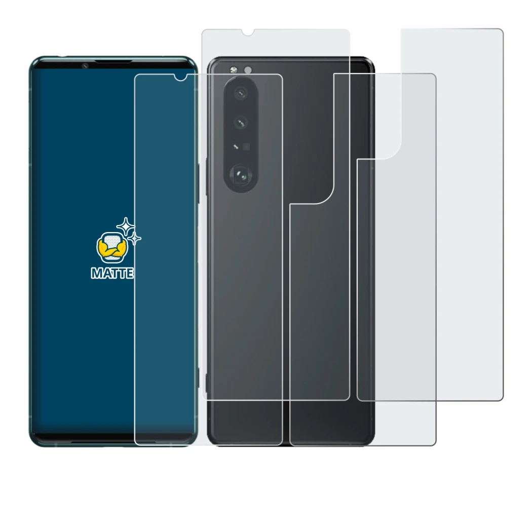 Imagen del dispositivo Sony Xperia 5 III (Frontal+Trasero) con una amplia variedad de protectores de pantalla.