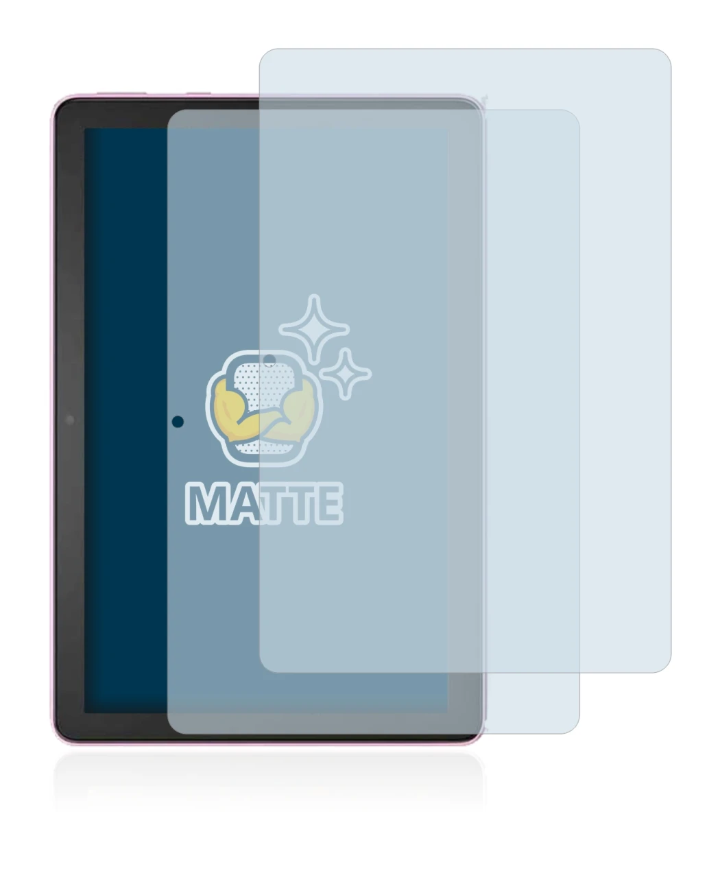 Imagen del dispositivo Amazon Fire HD 10 Plus 2021 (11a Gen.) con una amplia variedad de protectores de pantalla.