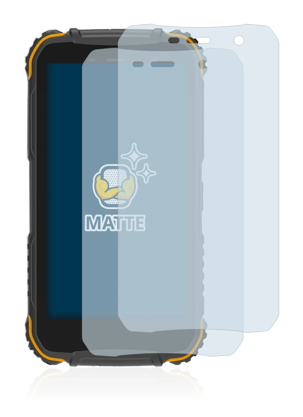 Imagen del dispositivo Doogee S35 con una amplia variedad de protectores de pantalla.