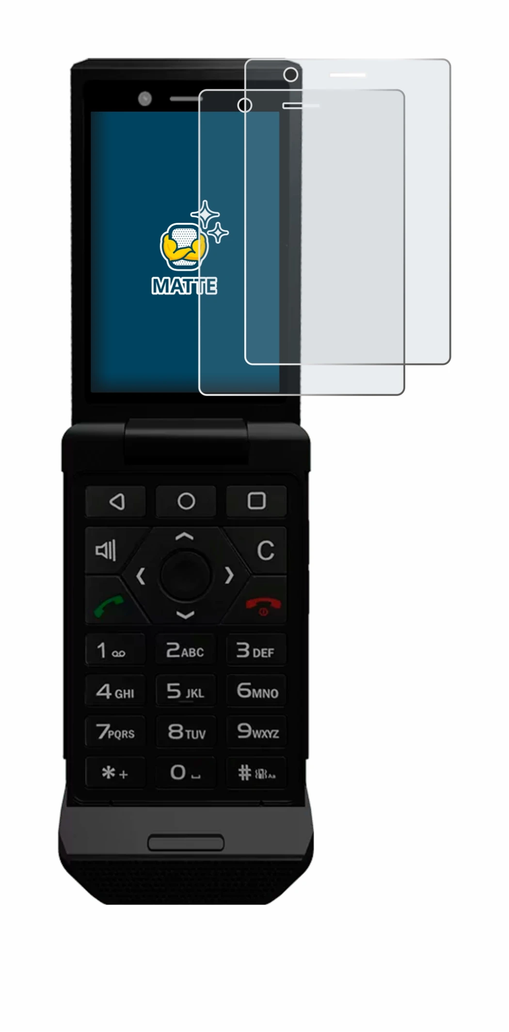 Imagen del dispositivo Caterpillar Cat S22 Flip con una amplia variedad de protectores de pantalla.